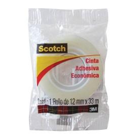 CINTA ADHESIVA DE POLIPROPILENO SCOTCH BOPP TRANSPARENTE DE 12 MM X 33 M 1 PZA - Envío Gratuito