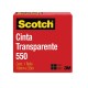 CINTA ADHESIVA CORTE FACIL SCOTCH 550 TRANSPARENTE DE 19 MM X 33 M 1 PZA - Envío Gratuito