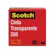 CINTA ADHESIVA CORTE FACIL SCOTCH 550 TRANSPARENTE DE 19 MM X 65 M 1 PZA - Envío Gratuito