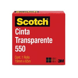 CINTA ADHESIVA CORTE FACIL SCOTCH 550 TRANSPARENTE DE 19 MM X 65 M 1 PZA - Envío Gratuito