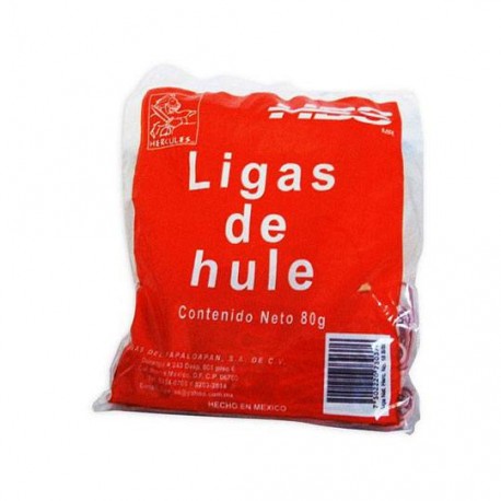 LIGA DE HULE NATURAL HERCULES NUMERO 18 COLOR VARIOS COLORES PAQUETE CON 80GR - Envío Gratuito