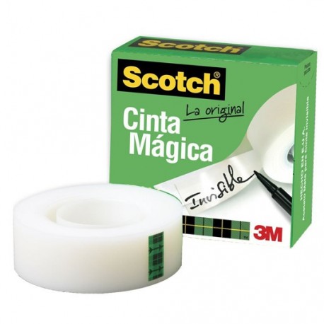 CINTA ADHESIVA MAGICA SCOTCH 810 DE 18 MM X 33 M 1 PZA - Envío Gratuito