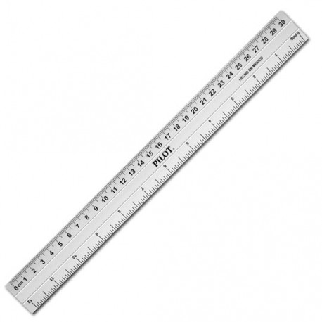 REGLA PILOT DE 30CM METALICA DE ALUMINIO 1 PIEZA - Envío Gratuito