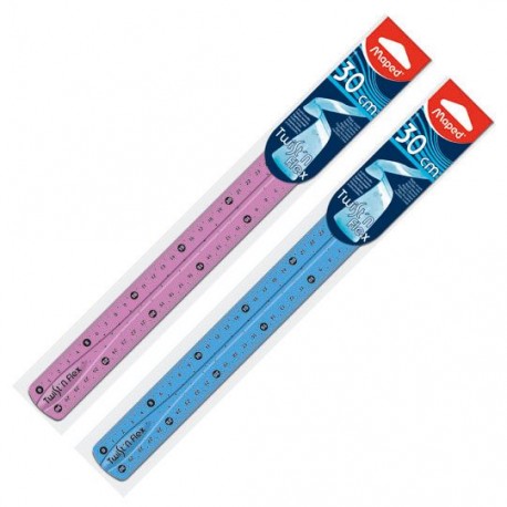 REGLA MAPED DE 30CM COLORES SURTIDOS DE PLASTICO FLEXIBLE 1 PIEZA - Envío Gratuito