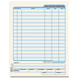 P¢liza de egresos printaform - Envío Gratuito