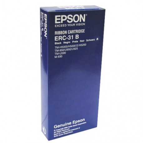 CINTA COLOR NEGRO EPSON ERC31B PARA MINIPRINTER 1 PIEZA - Envío Gratuito