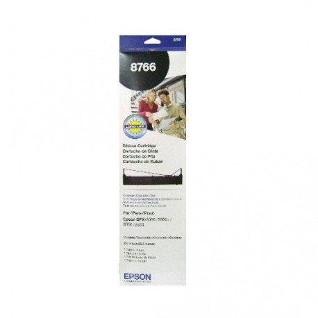 CINTA COLOR NEGRO EPSON DFX5000/5000 PARA IMPRESORA DE MATRIZ 1 PIEZA - Envío Gratuito