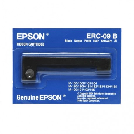 CINTA COLOR NEGRO EPSON ERC09B PARA MINIPRINTER 1 PIEZA - Envío Gratuito