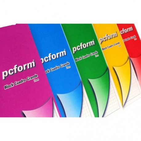 BLOCK DE CUADRO GRANDE PC FORM TAMAÑO CARTA DE 80 HOJAS - Envío Gratuito