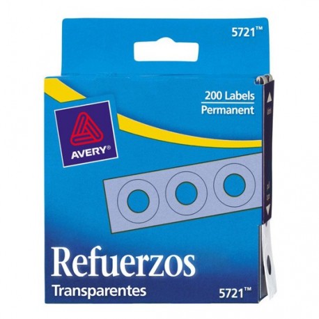 REFUERZO AVERY 5721 TAMAÑO ESTANDAR 1 PAQUETE CON 200 ETIQUETAS - Envío Gratuito