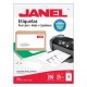 ETIQUETAS BLANCAS JANEL J-5163 DE 5.1X10.2 CM 1 PAQUETE (25 HOJAS) - Envío Gratuito