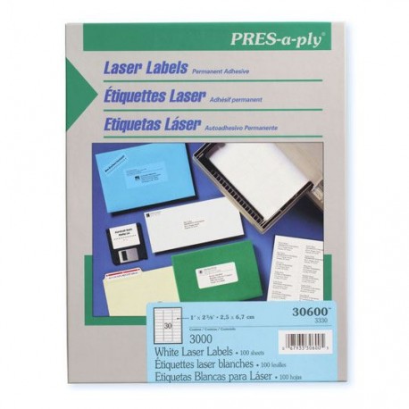 ETIQUETAS LASER BLANCAS AVERY 30600 DE 2.5X6.7 CM 1 PAQUETE - Envío Gratuito
