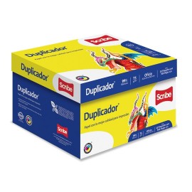 CAJA DE PAPEL BOND BLANCO OFICIO SCRIBE DUPLICADOR GRAMAJE 75 GRS BLANCURA 98 PORCIENTO 8.5 X 13.3 PULGADAS - Envío Gratuito