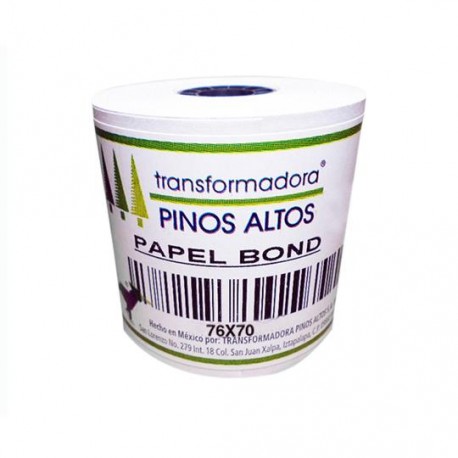 Rollo de papel bond 75mm x 70mm c/50 - Envío Gratuito