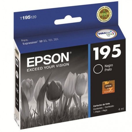TINTA EPSON T195120-AL 195 COLOR NEGRO - Envío Gratuito