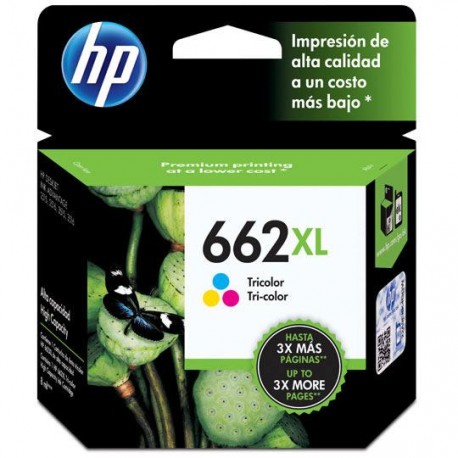 TINTA HP CZ106AL 662XL COLOR TRICOLOR - Envío Gratuito