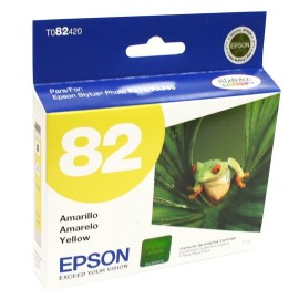 TINTA EPSON T082420-AL 82 COLOR AMARILLO - Envío Gratuito