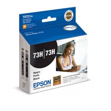 TINTA EPSON T072126-AL 73H COLOR NEGRO - Envío Gratuito