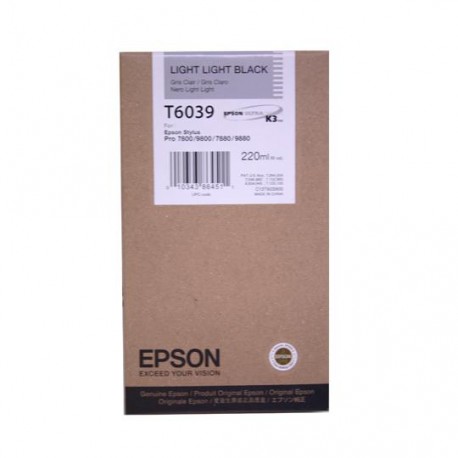 TINTA EPSON T6039 T603900 COLOR NEGRO - Envío Gratuito