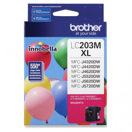 CARTUCHO DE TINTA BROTHER LC203M LC203M MAGENTA - Envío Gratuito