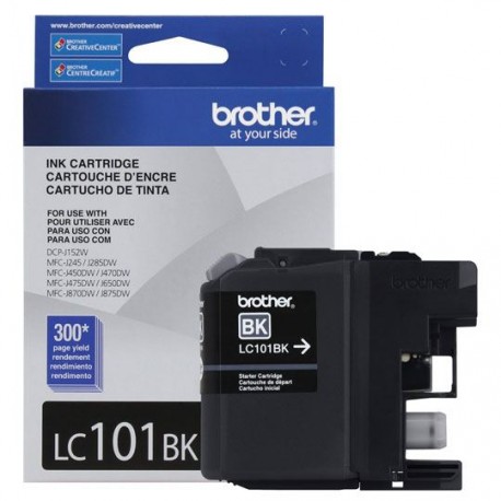 TINTA BROTHER LC101BK LC101BK COLOR NEGRO - Envío Gratuito
