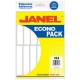 ETIQUETAS BLANCAS JANEL ECO20 DE 20X105 MM 1 PAQUETE - Envío Gratuito