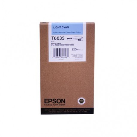 TINTA EPSON T6035 T603500 COLOR CYAN - Envío Gratuito
