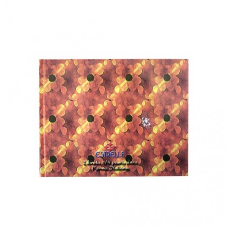 CUADERNO FORMA ITALIANA CUADRO CHICO ESTRELLA DE 196 HOJAS PASTA DURA TIPO COSIDO 1 PIEZA - Envío Gratuito