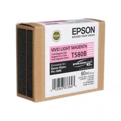 TINTA EPSON T580B T580B00 COLOR MAGENTA - Envío Gratuito