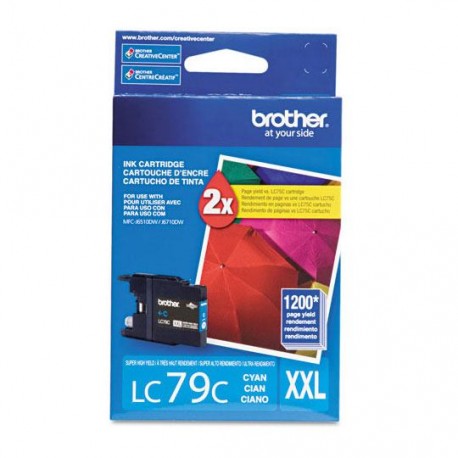 TINTA BROTHER LC79CXXL LC79C COLOR CYAN - Envío Gratuito
