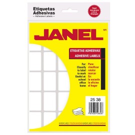 ETIQUETAS BLANCAS JANEL NO.7 DE 25X38 MM 1 PAQUETE - Envío Gratuito
