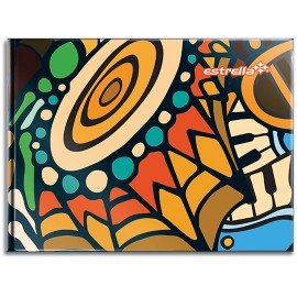 CUADERNO FORMA ITALIANA CUADRO GRANDE ESTRELLA DE 192 HOJAS PASTA DURA TIPO COSIDO 1 PIEZA - Envío Gratuito