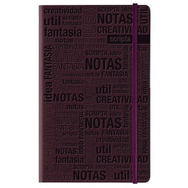 CUADERNO CUADERNO DE NOTAS RAYA FORTEC DE 192 HOJAS PASTA RIGIDO TIPO PIEL TIPO COSIDO Y PEGADO 1 PIEZA - Envío Gratuito