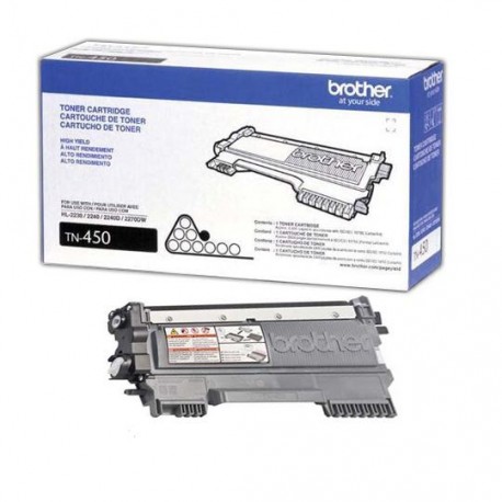 TONER BROTHER TN450 TN450 COLOR NEGRO - Envío Gratuito