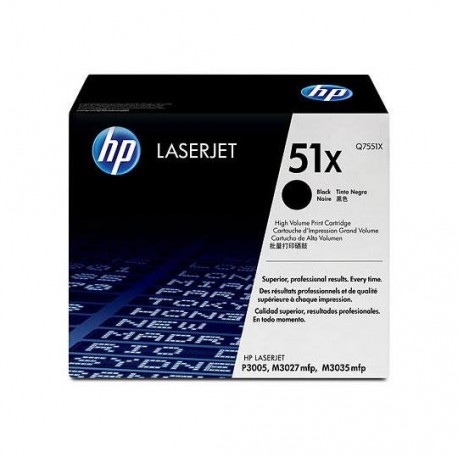 TONER HP 51X Q7551X COLOR NEGRO - Envío Gratuito