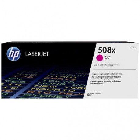 TONER HP 508X CF363X COLOR MAGENTA - Envío Gratuito