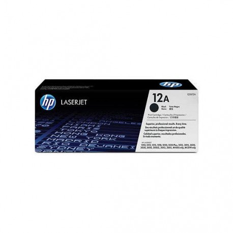 TONER HP 12A Q2612A COLOR NEGRO - Envío Gratuito