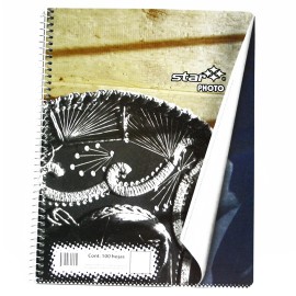 CUADERNO PROFESIONAL CUADRO CHICO ESTRELLA DE 100 HOJAS PASTA DURA TIPO METALICO 1 PIEZA - Envío Gratuito
