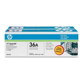 TONER DUAL PACK HP 36A CB436AD COLOR NEGRO - Envío Gratuito