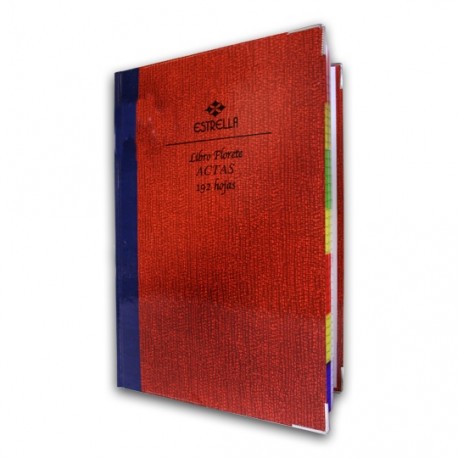 LIBRO FLORETE DE ACTAS ESTRELLA FORMA FRANCESA CON 192 HOJAS 1 PIEZA - Envío Gratuito