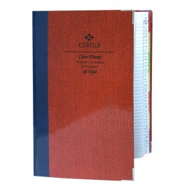 LIBRO FLORETE RAYA CON INDICE ESTRELLA FORMA FRANCESA CON INDICE CON 96 HOJAS 1 PIEZA - Envío Gratuito