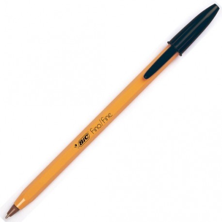 BOLIGRAFO BIC CLASICO COLOR NEGRO DE PUNTO FINO 0.8 MM TIPO DE BARRIL HEXAGONAL 1 PIEZA - Envío Gratuito