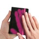 CUADERNO MINI BOOK BLANCO JUST MUSTARD DE 100 HOJAS SUAVE QUE CAMBIA DE COLOR CON EL TACTO A COLOR MAGENTA