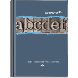 LIBRETA FORMA FRANCESA RAYA CON INDICE ESTRELLA DE 144 HOJAS PASTA DURA TIPO PEGADO 1 PIEZA - Envío Gratuito