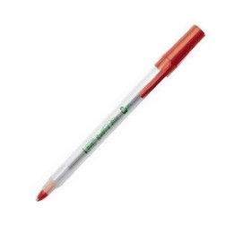 BOLIGRAFO BIC ECOLUTION COLOR ROJO DE PUNTO MEDIANO 1.0 MM TIPO DE BARRIL REDONDO 1 PIEZA - Envío Gratuito