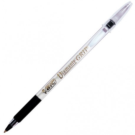 BOLIGRAFO BIC DIAMANTE COLOR NEGRO DE PUNTO MEDIANO 1.2 MM TIPO DE BARRIL REDONDO 1 PIEZA - Envío Gratuito