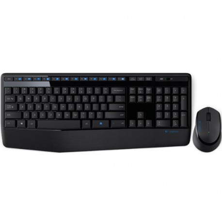 KIT TECLADO Y MOUSE LOGITECH MK345 CONEXION INALAMBRICO COLOR NEGRO - Envío Gratuito