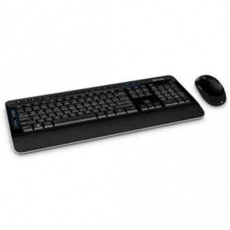 KIT TECLADO Y MOUSE MICROSOFT PP3-00004 CONEXION INALAMBRICO COLOR NEGRO - Envío Gratuito