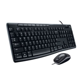 KIT TECLADO Y MOUSE LOGITECH MK200 CONEXION ALAMBRICO COLOR NEGRO - Envío Gratuito