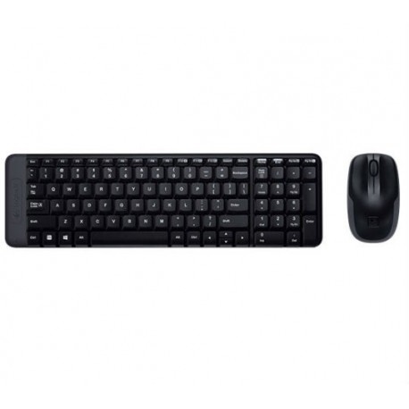 KIT TECLADO Y MOUSE LOGITECH MK220 CONEXION INALAMBRICO COLOR NEGRO - Envío Gratuito